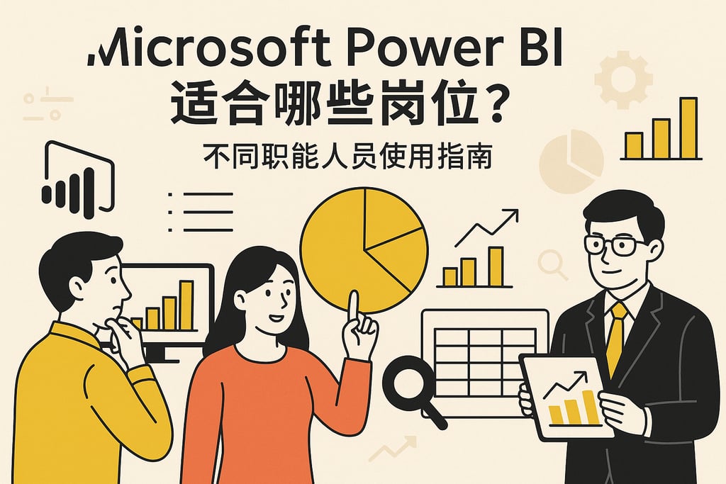 Microsoft Power BI适合哪些岗位？不同职能人员使用指南